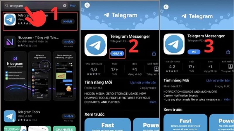 Cài đặt ứng dụng Telegram